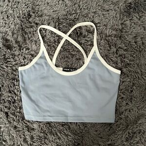shein, S, blueish gray/white